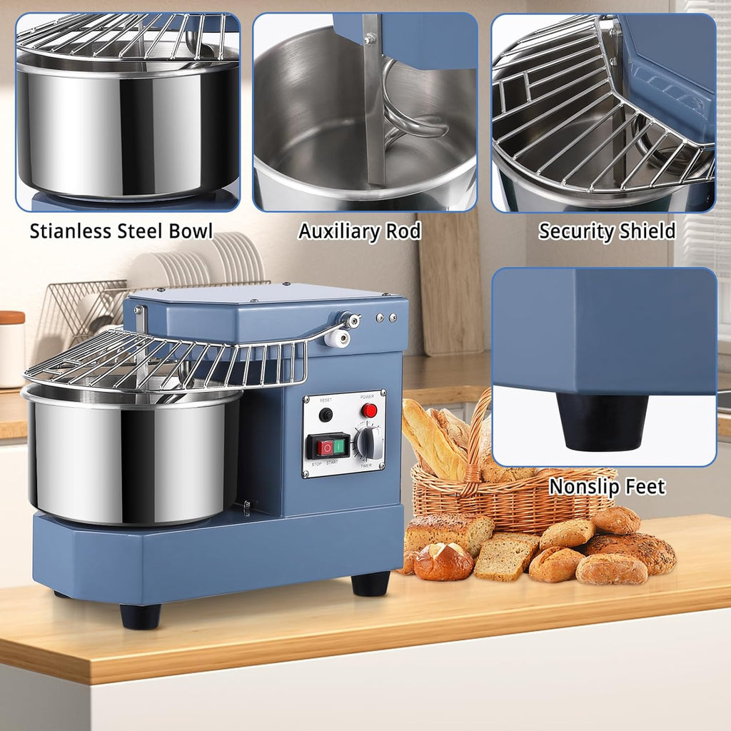 Commercial Dough Mixer 8.5Qt 450W with Stainless Steel Bowl X9434