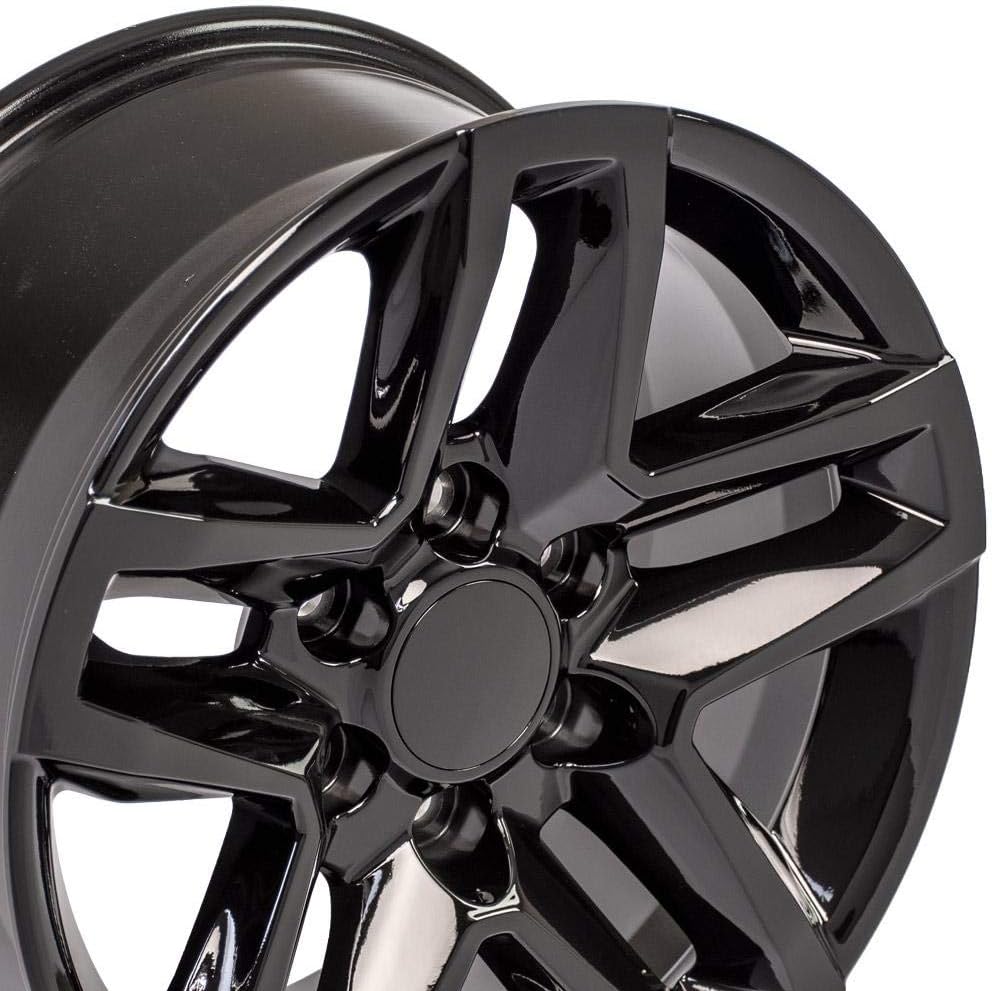 OE Wheels LLC 18x8.5 Black Rim Fits 6x139.7 Silverado Sierra G73323