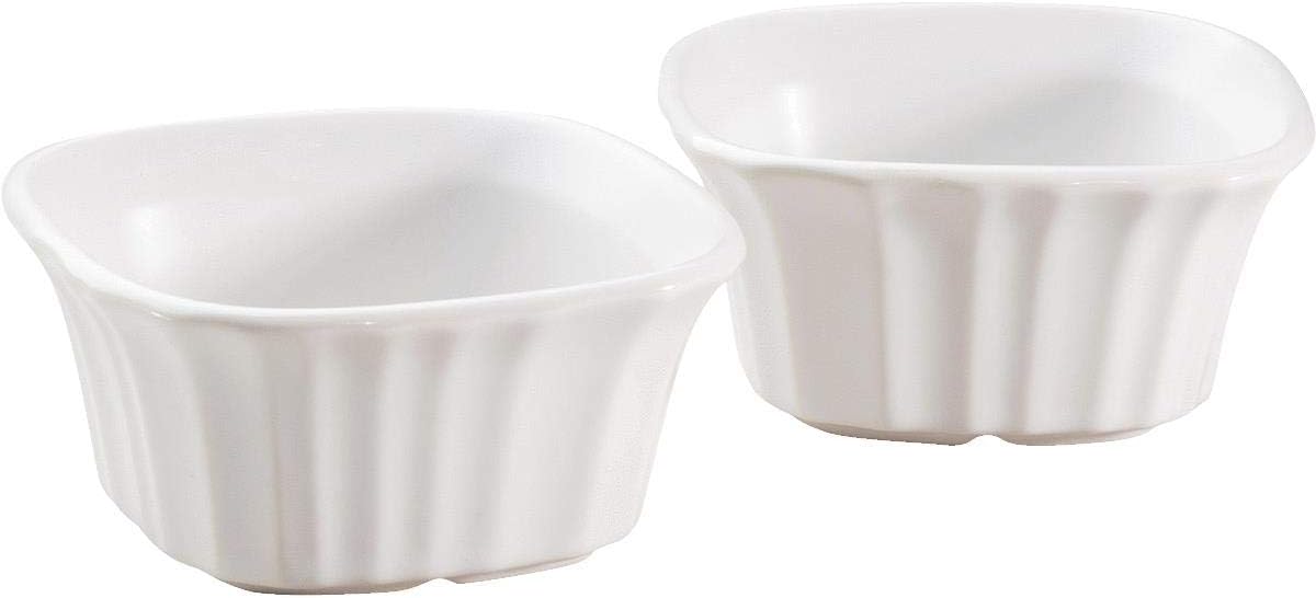CorningWare French White 7-Ounce Ramekins, Set of 2