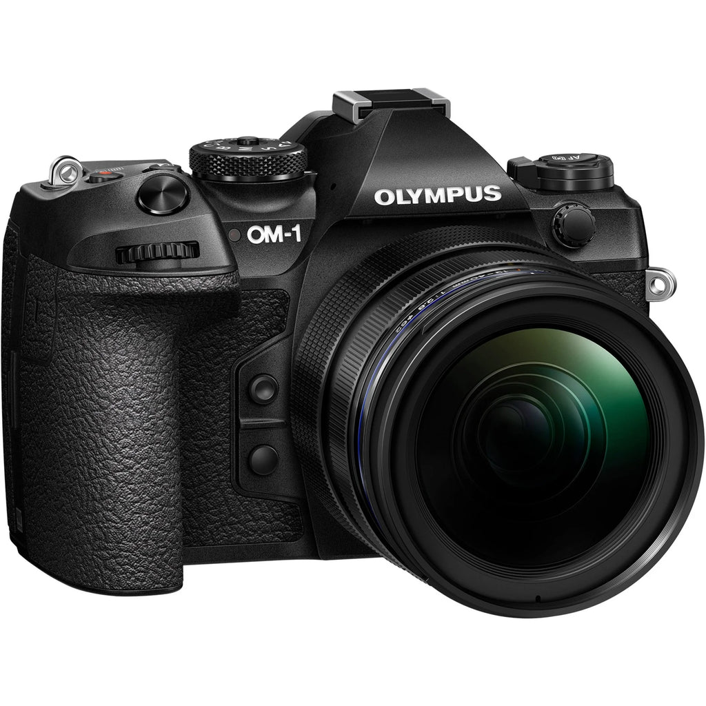 Olympus OM SYSTEM OM-1 20.4MP Mirrorless Camera with Lens, Black J55425