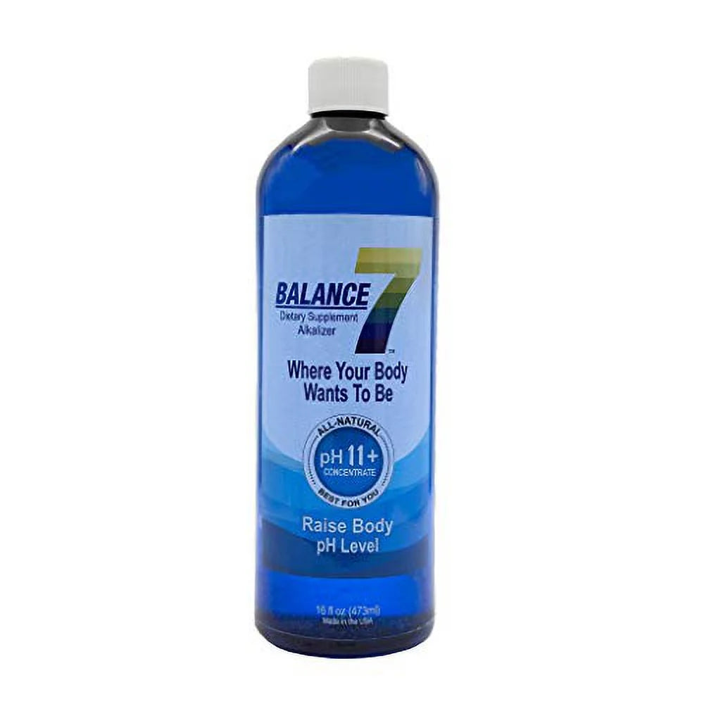 Balance 7 Alkaline Dietary Supplement pH Booster Mineral Liquid, 16 fl oz, 6 Bottles W29588