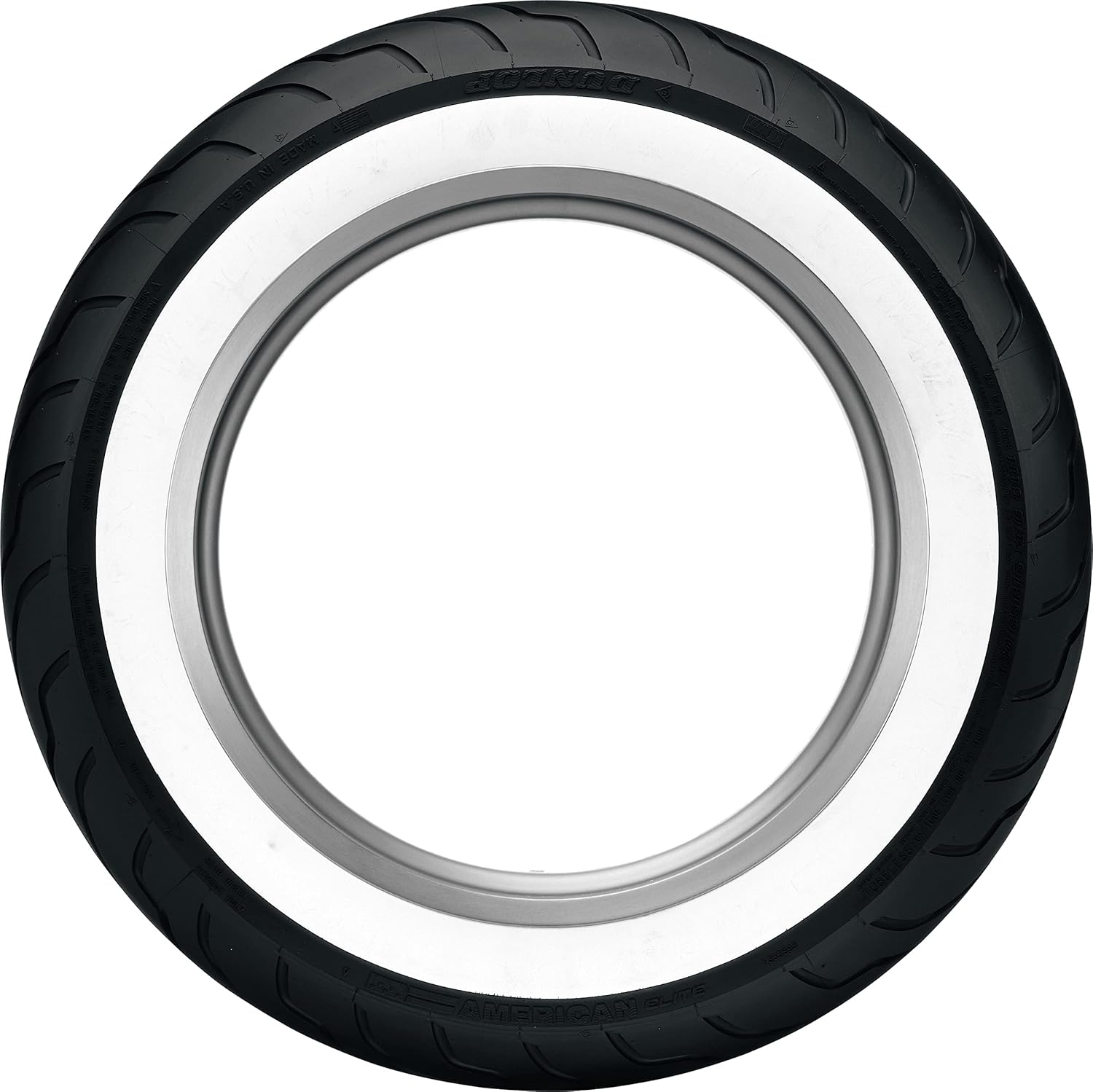 Dunlop American Elite Whitewall Rear Tire (Wide Whitewall / MT90B16)
