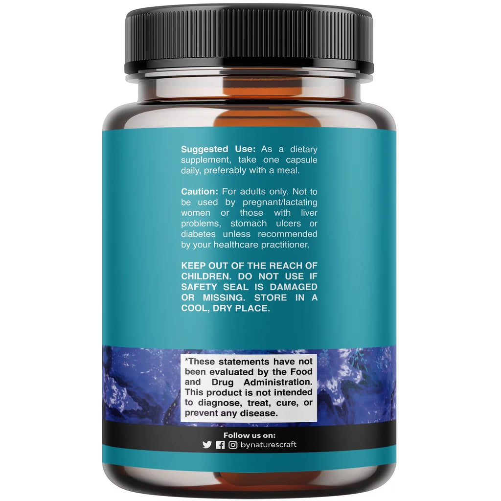 Niacinamide 500mg Capsules - Flush Free Vitamin B3 Supplement - 180 Count O3151