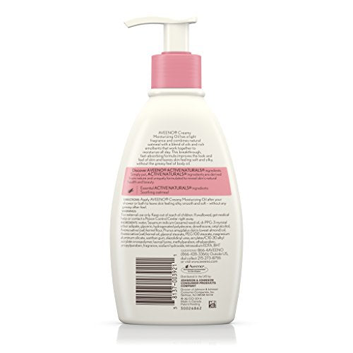 Aveeno Creamy Oil Daily Body Moisturizer, Non-Greasy, 12 fl. oz F934
