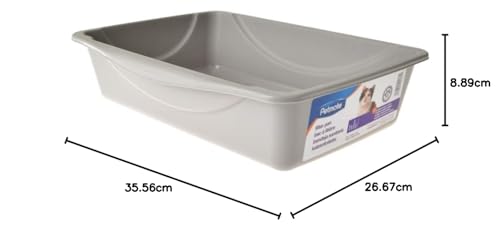 Petmate Cat Litter Box Open Top for Large Cats Blue C287704