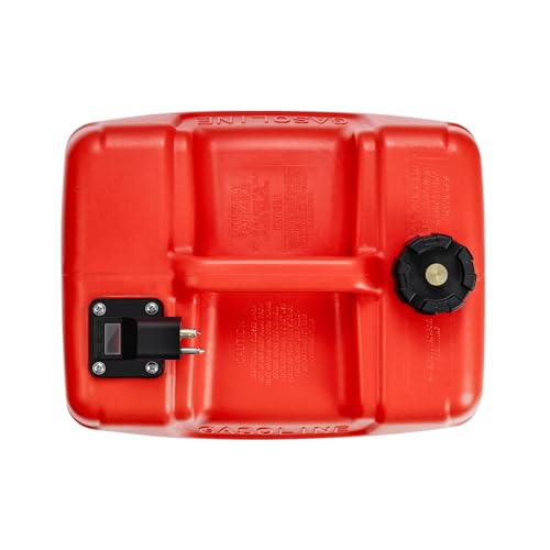 VEVOR Boat Marine Fuel Tank 12 Gallon 55L Portable for Outboard Engine Red K6970
