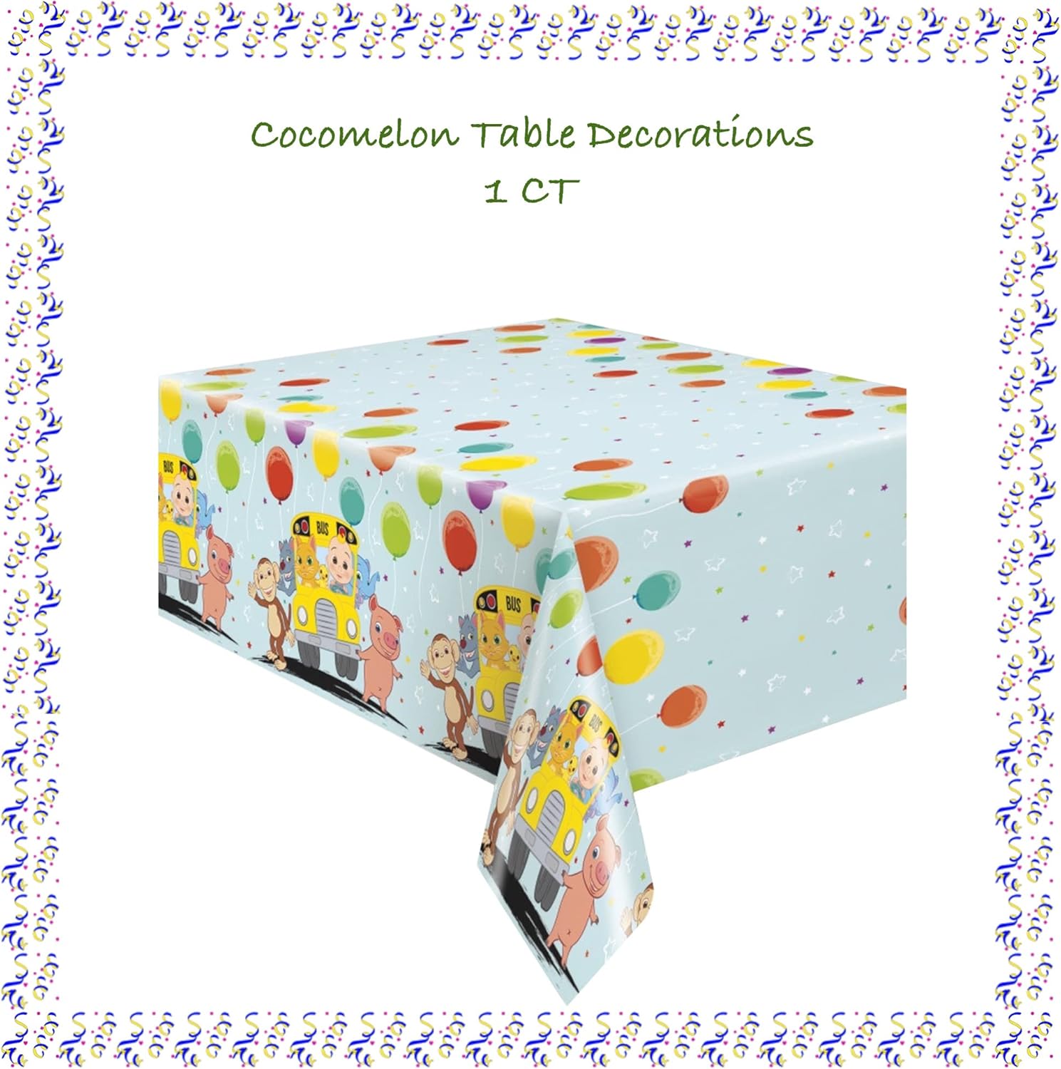 CoComelon Birthday Party Supplies Decoration Kit for Boys or Girls N5079