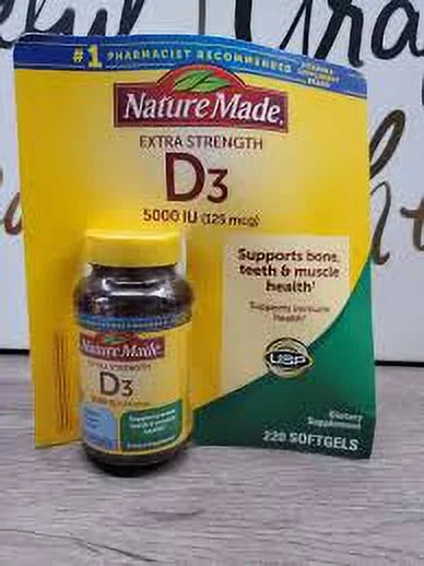Nature Made Vitamin D3 5000 IU Ultra Strength, 90 ct N85574
