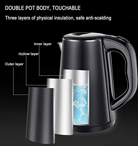 Electric Kettle Stainless Steel 1.8L Cordless with Auto Shut-Off, Pink Y892