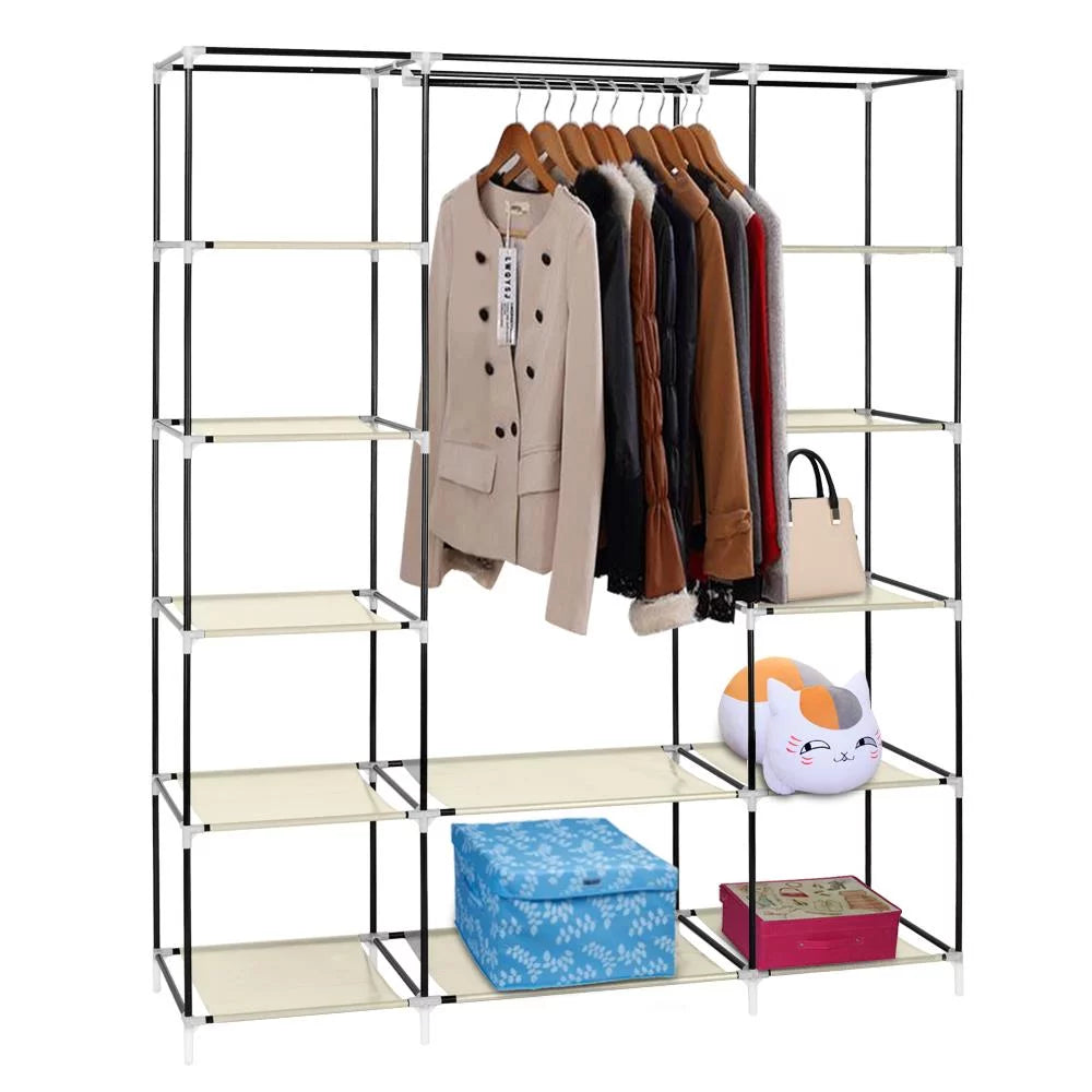 Zimtown 69" Portable Heavy Duty Clothes Closet Wardrobe U979