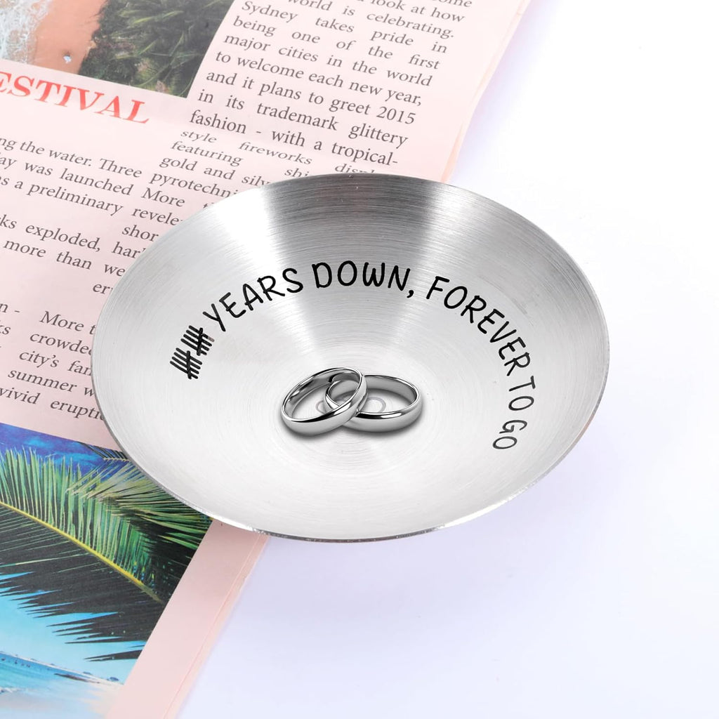 10 Year Anniversary Ring Holder Gift for Wife Husband I518084