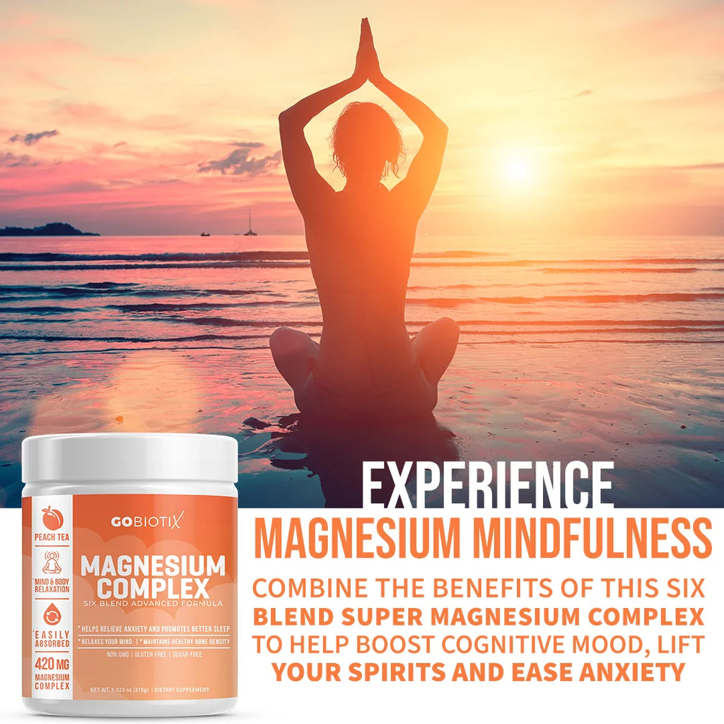 GoBiotix Magnesium Complex Powder - Peach Tea M192380