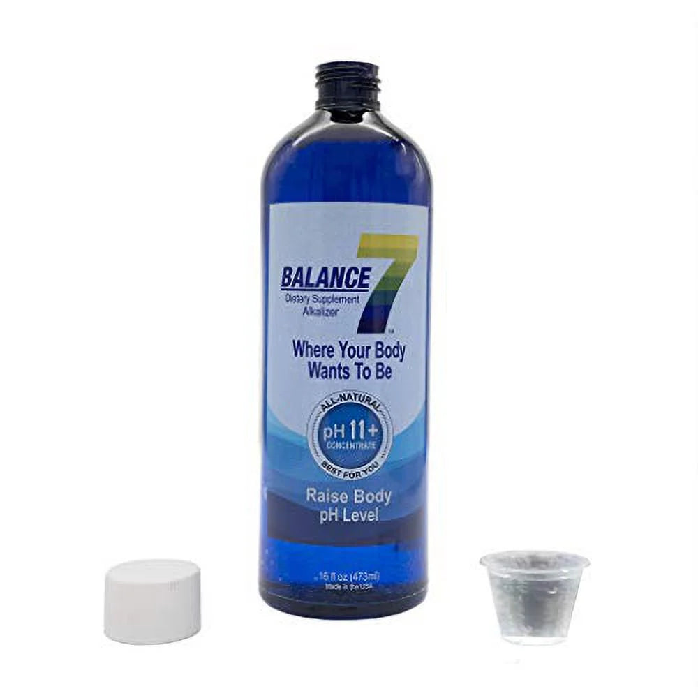 Balance 7 Alkaline Dietary Supplement pH Booster Mineral Liquid, 16 fl oz, 6 Bottles W29588
