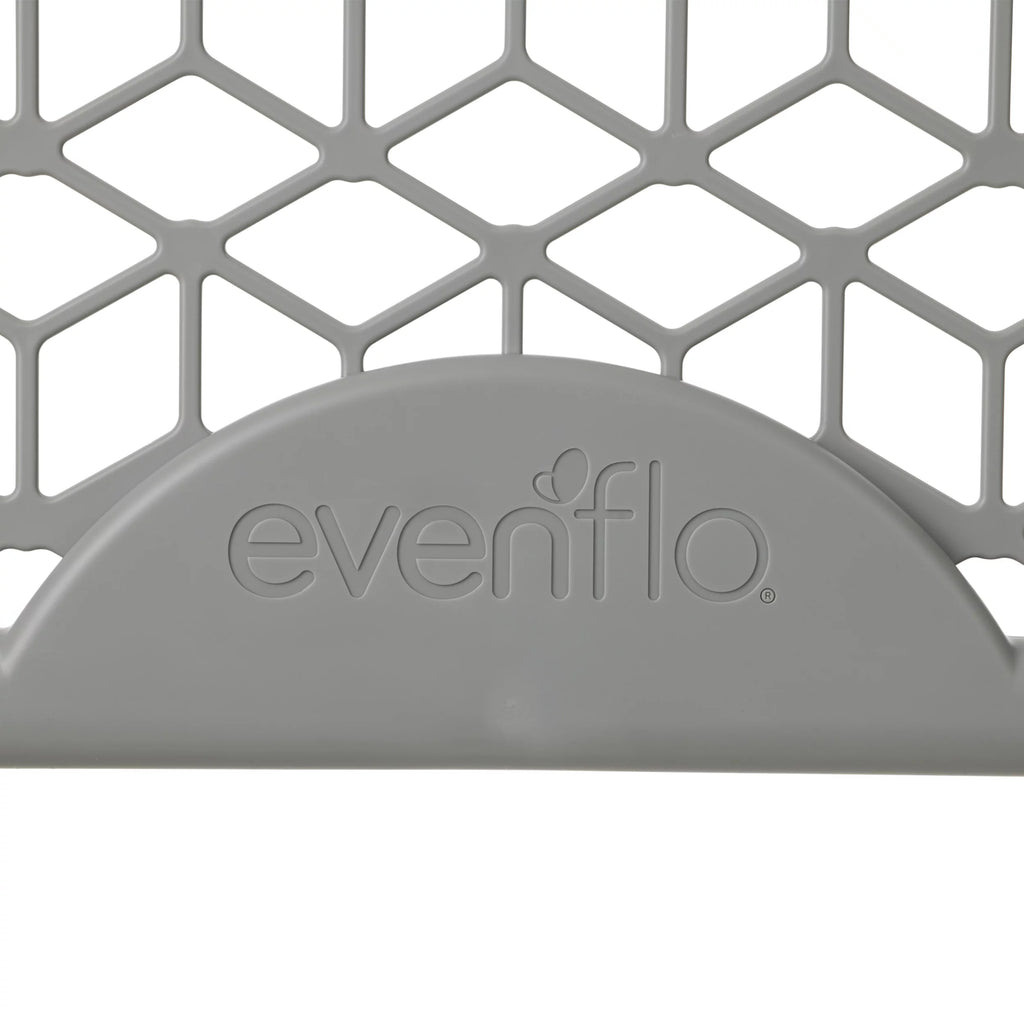 Evenflo Versatile Play Space Freestanding Gate, 6 Panels, Cool Gray U1200