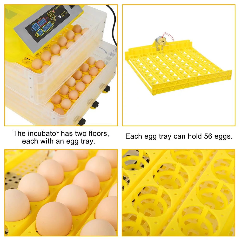 UBesGoo 112 Egg Incubator Digital Control Automatic Poultry Hatcher P112072