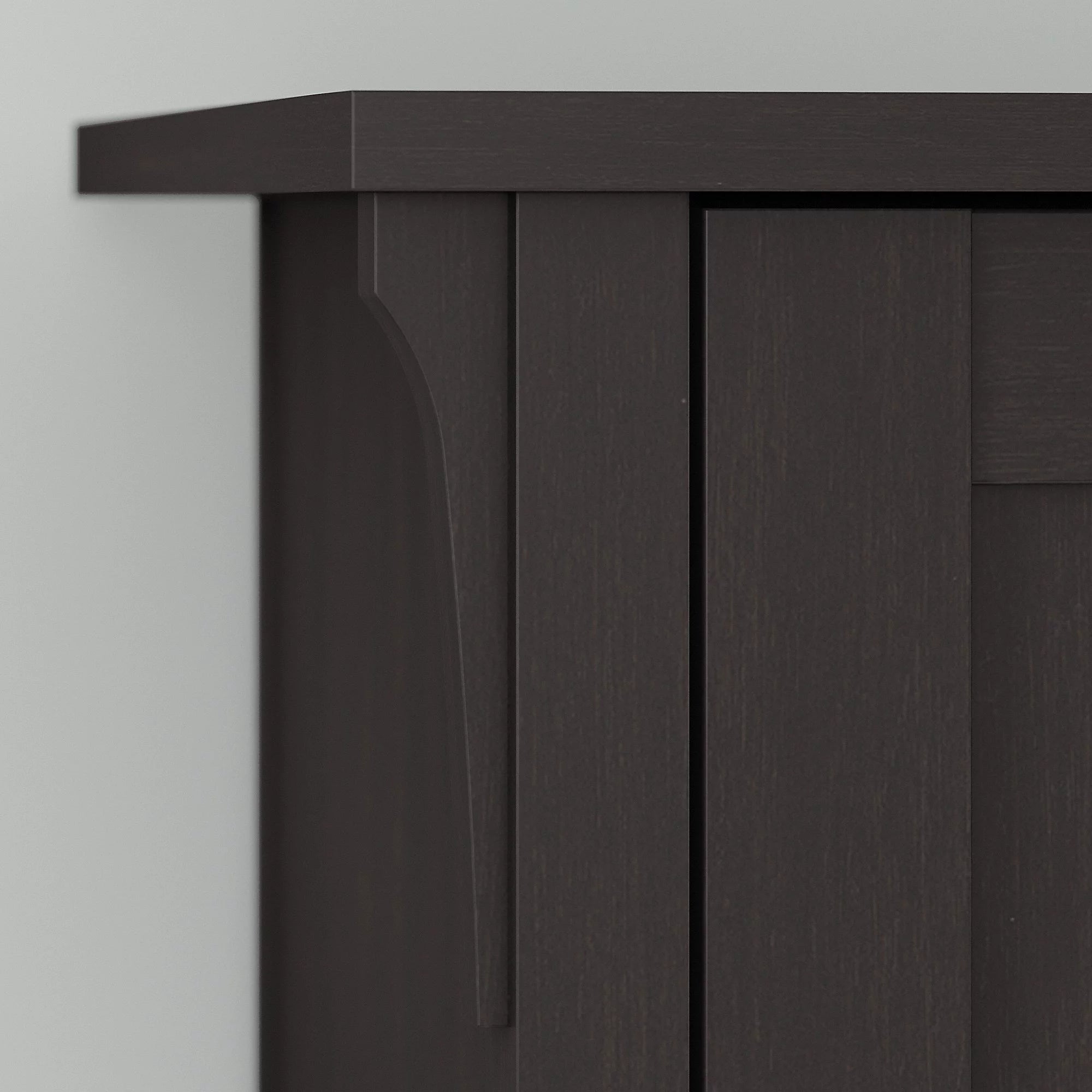 Bush Furniture Salinas 5 Shelf Bookcase, Set of 2, Vintage Black V905