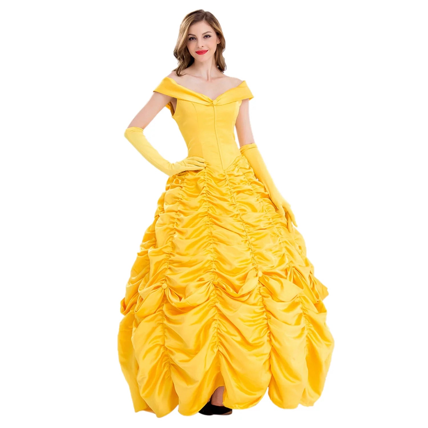 Belle Beauty and Beast Costume for Women Cosplay Princess Dress V894