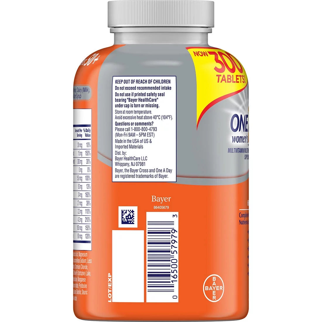 One A Day Women's Multivitamin Multimineral Supplement, 300 ct. L3668