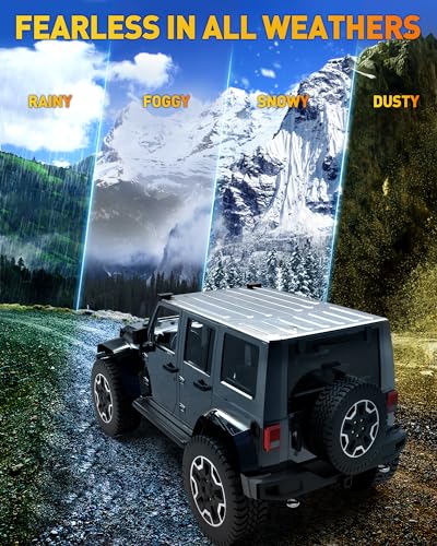 NAOEVO 4 inch LED Pod Lights, 240W, Spot Flood Combo, for Truck ATV UTV Jeep, 4 Pcs P110649