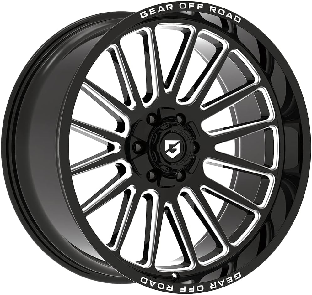 Gear 764BM 20x9 6x135/6x5.5" +18mm Black/Milled Wheel Rim 20" Inch
