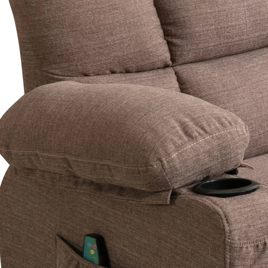Big and Tall Manual Rocking Recliner with Cup Holders and USB Ports B315