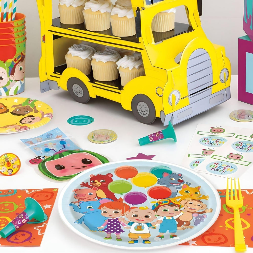 Cocomelon Round Dinner Plates 7" 9" Pack of 8 Multicolor N434564