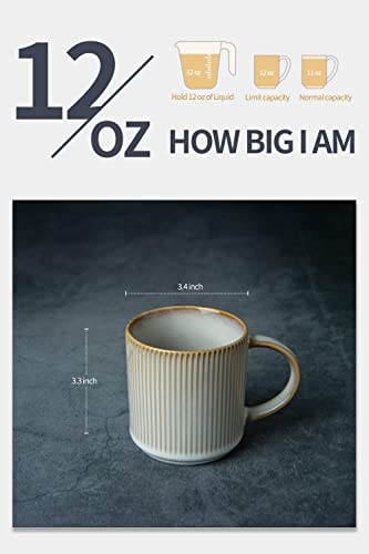 famiware Coffee Mug Set for 6, 12 oz Smoky Blue O254624