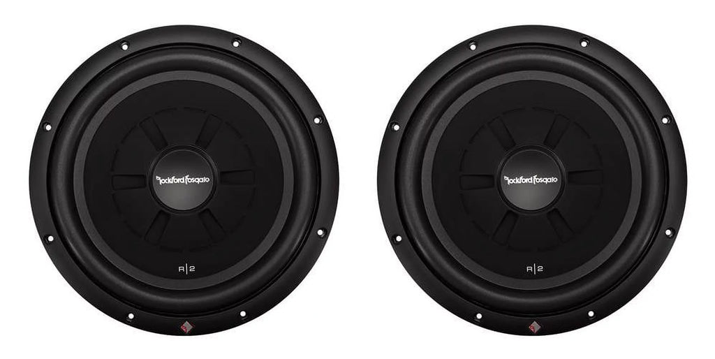 Rockford Fosgate R2SD4-12 12" 1000W 4-Ohm Shallow/Slim Car Subwoofer Sub, Pair