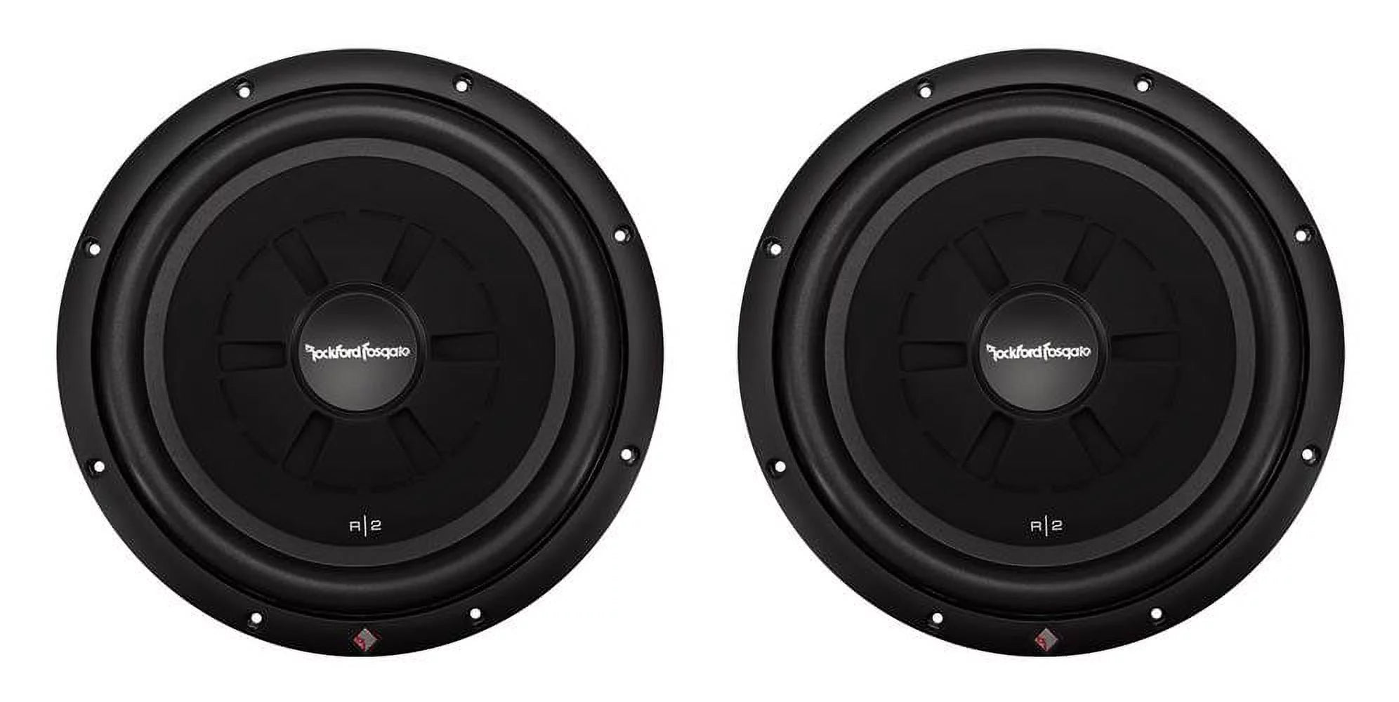 Rockford Fosgate R2SD4-12 12" 1000W 4-Ohm Shallow/Slim Car Subwoofer Sub, Pair