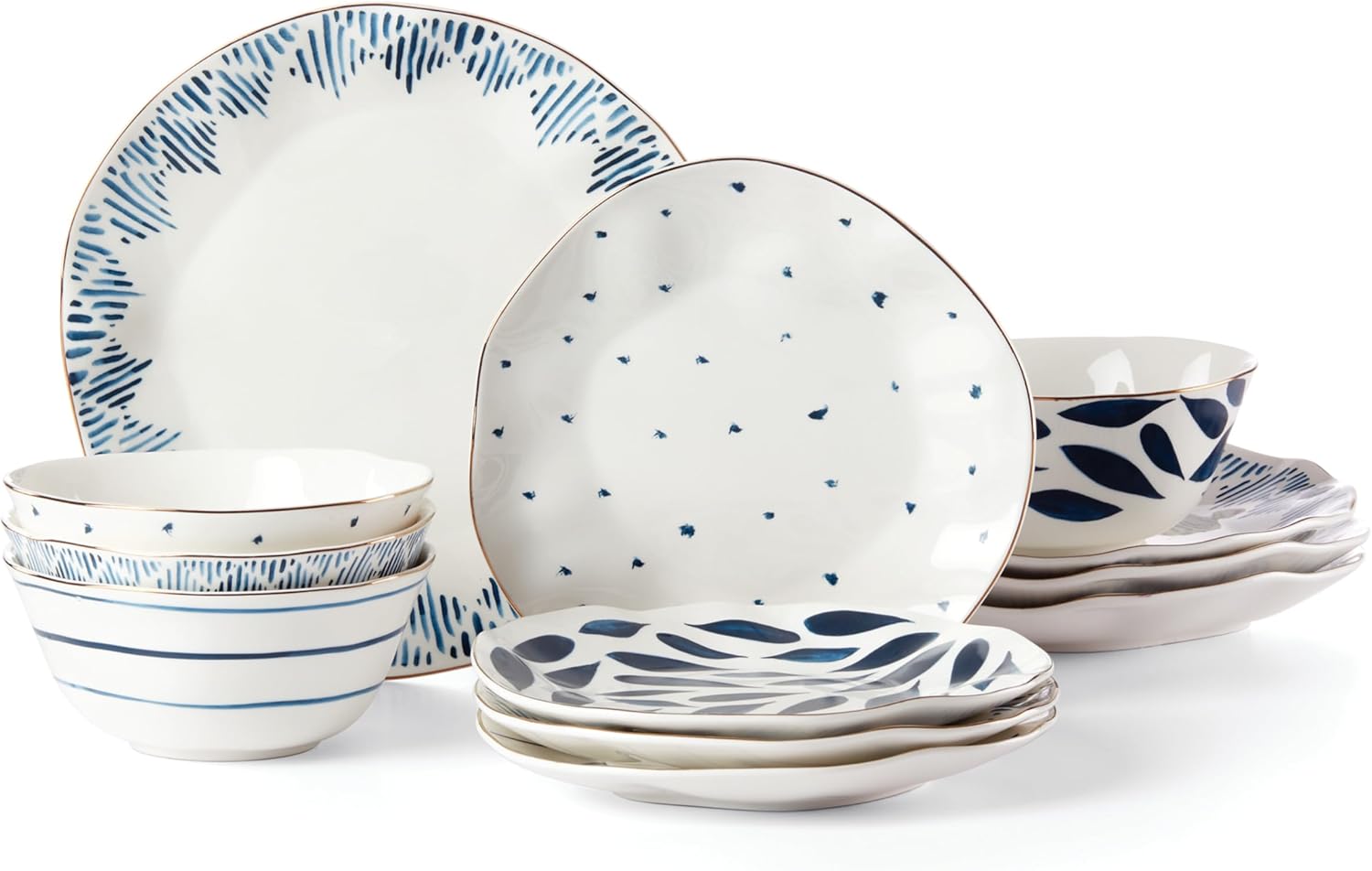 Lenox Blue Bay 12-Piece Dinnerware Set Y801