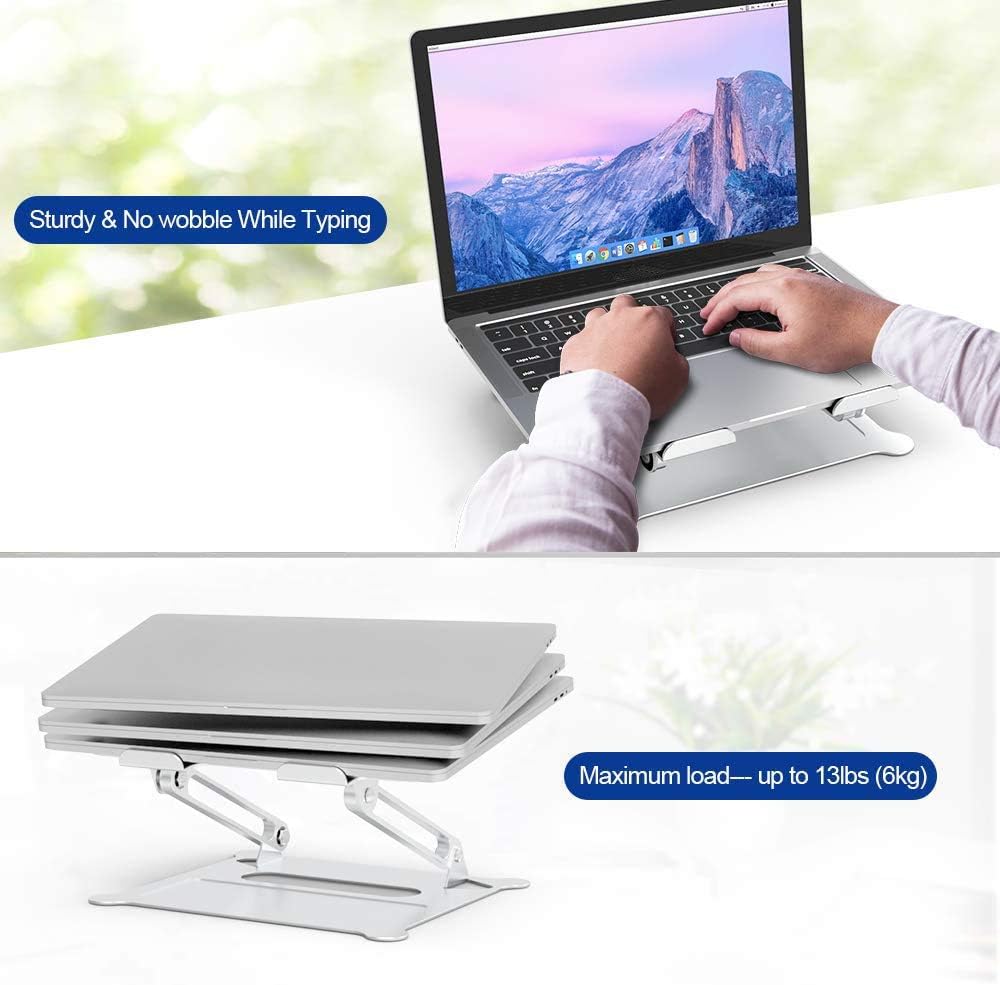BESIGN LS05 Aluminum Laptop Stand, Ergonomic Adjustable, Silver W972