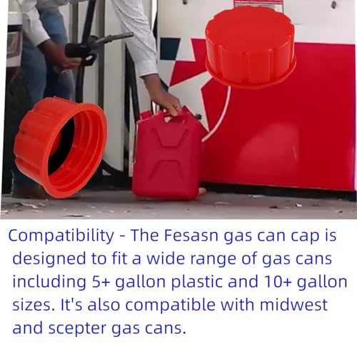 Gas Can Cap Replacement 5 Gallon Coarse Thread (Pack of 5) Y514