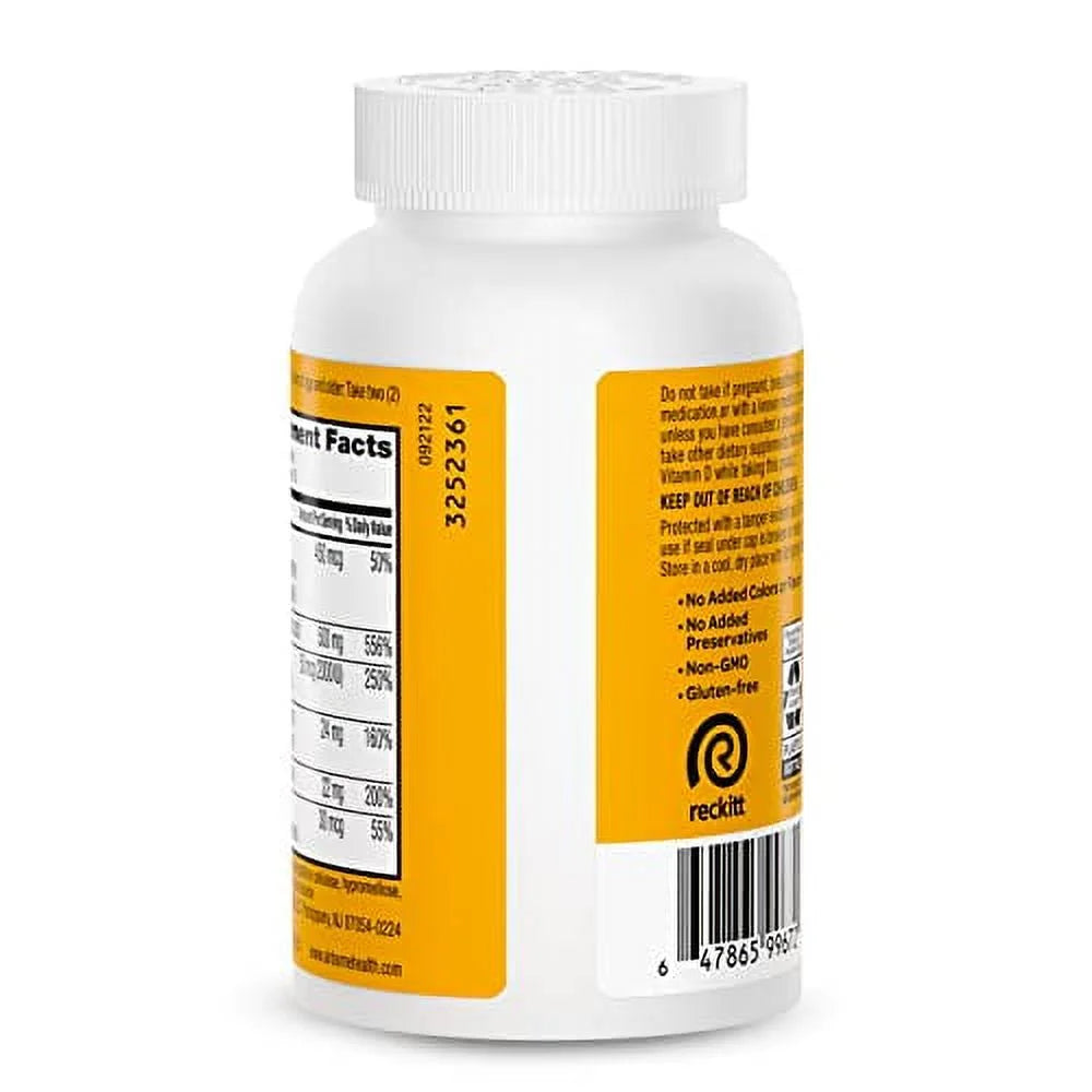 Airborne Vitamin C 500mg Capsules with Zinc & Selenium, 60ct F33038