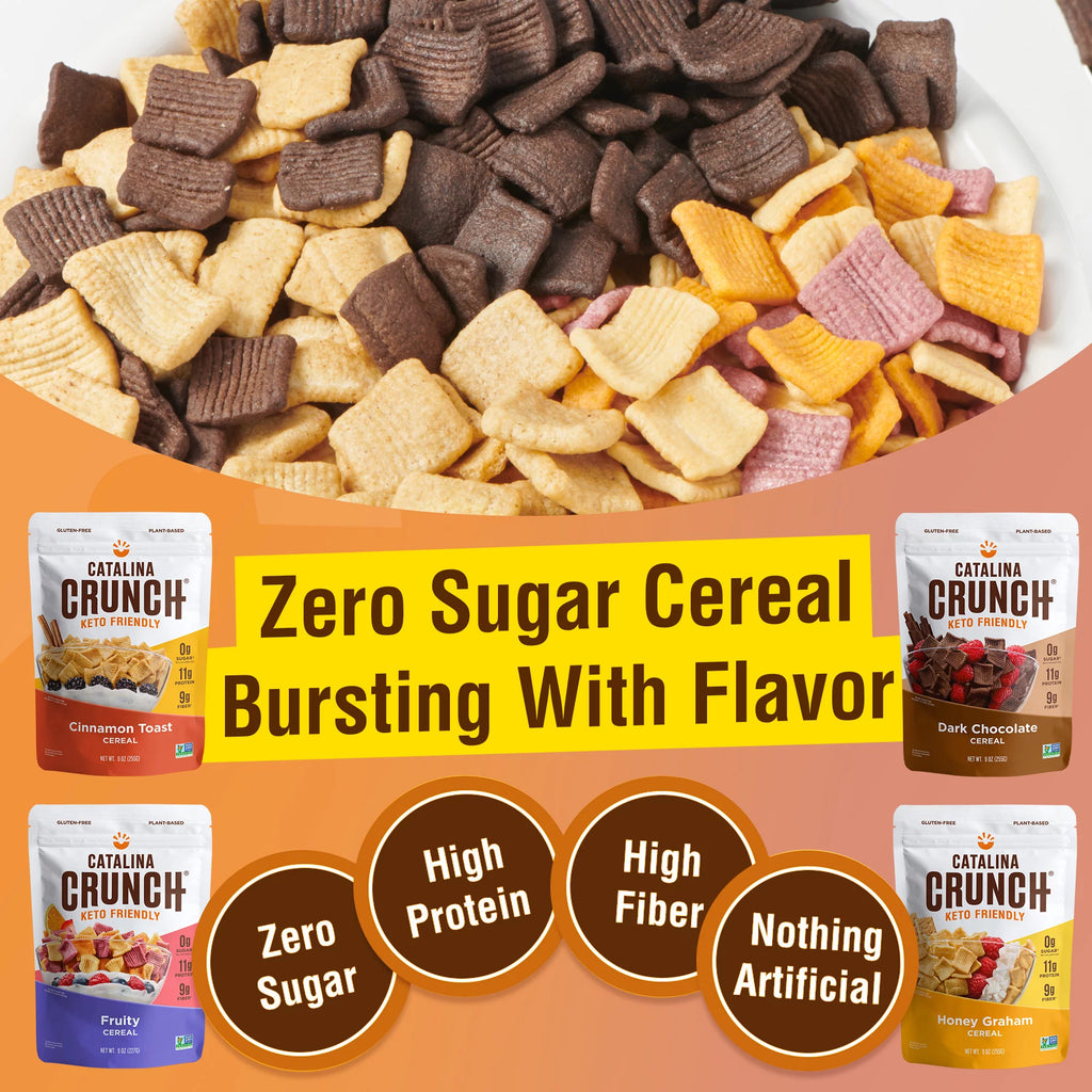 Catalina Crunch Keto Cereal Variety Pack, 6 Flavors, 9oz Bags J228