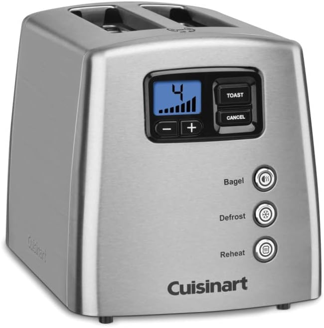 Cuisinart CPT-420 Touch to Toast Leverless 2-Slice Toaster, Brushed Stainless Steel V717