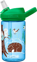 CamelBak Eddy+ 14 oz Kids Water Bottle with Tritan Renew – Straw Top, Leak-Proof When Closed, Hibernating for Winter