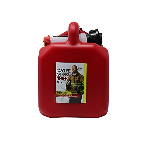 GB310 Briggs and Stratton GarageBoss Press 'N Pour 1 Gallon Gas Can, Red P826244