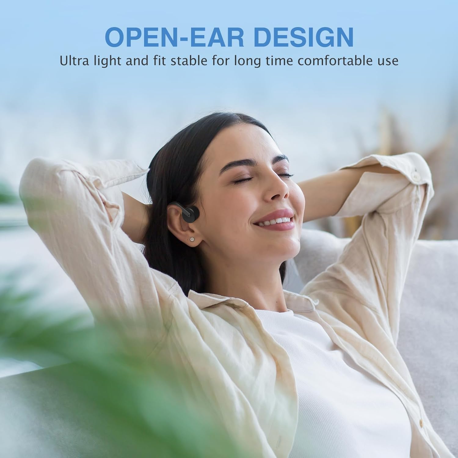 Bone Conduction Headphones Wireless Bluetooth 5.3 Open Ear Sports Earbuds IPX6 C943