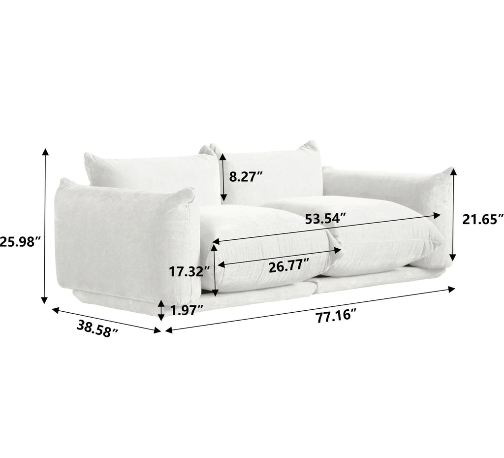 Magic Home Convertible Modular Sectional Sofa Chenille Couch Beige O56890