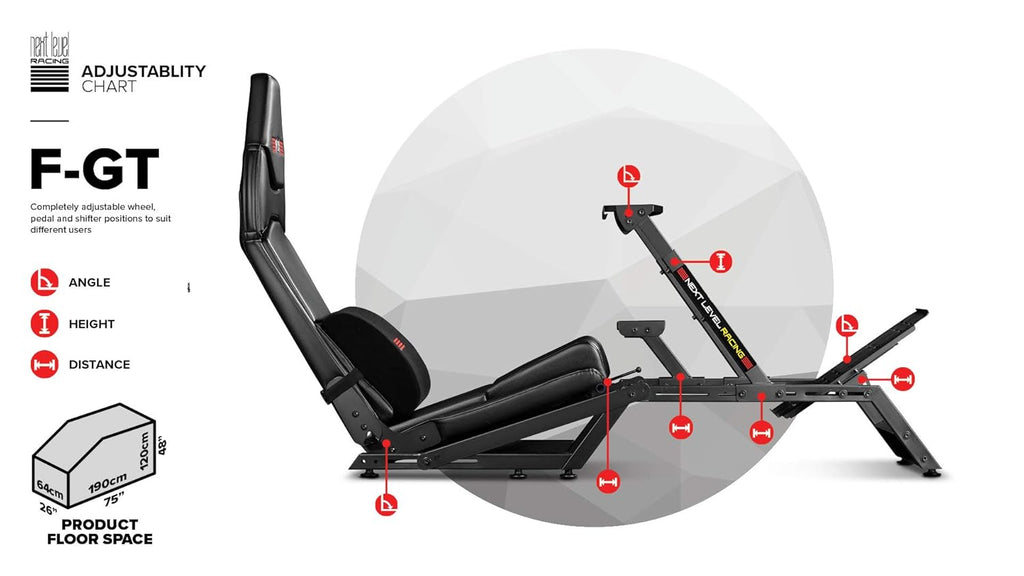 Next Level Racing F-GT Simulator Cockpit (NLR-S010) Renewed U20430