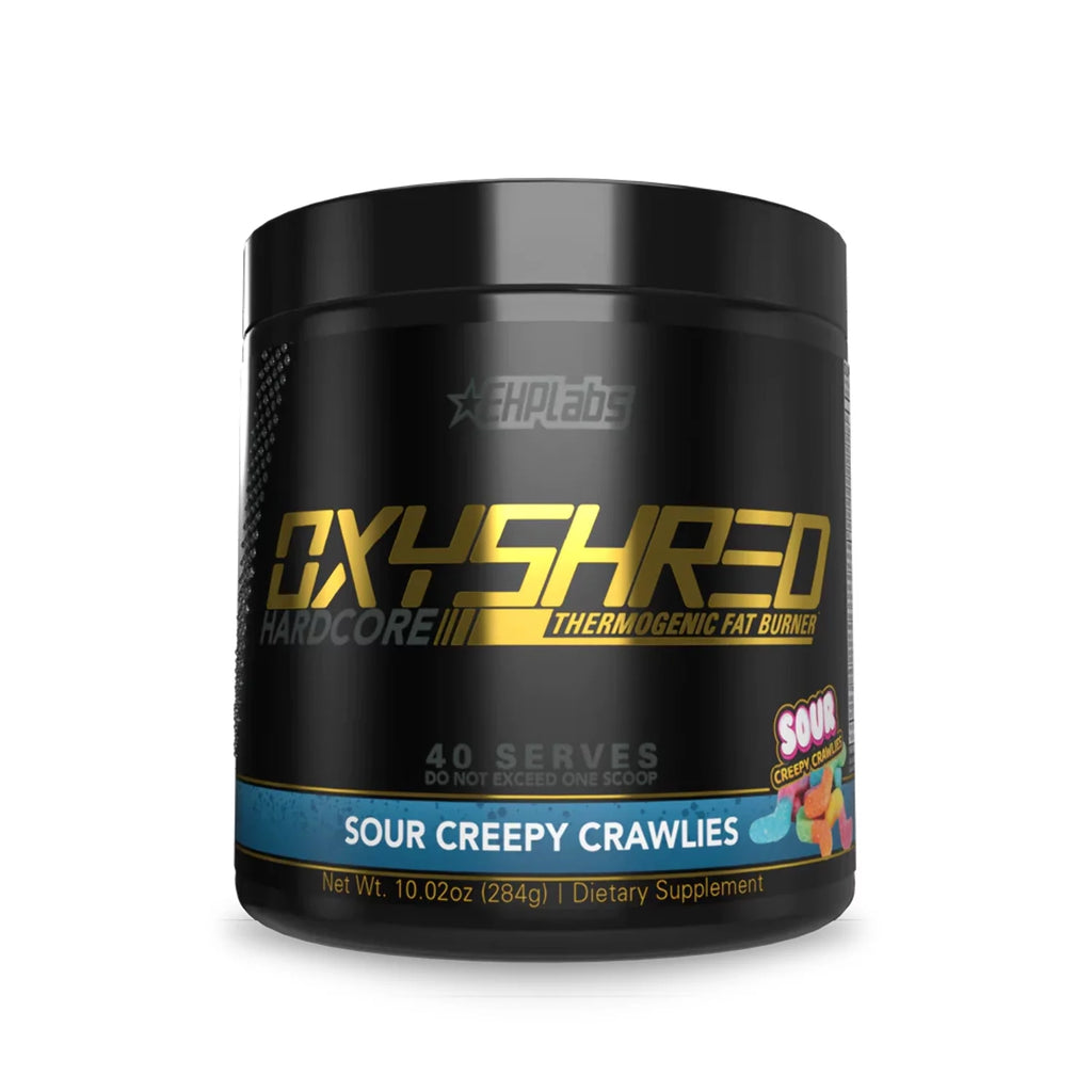 EHP Labs OxyShred Hardcore Thermogenic Pre Workout Powder, Lemon Sherbet, 40 Servings O108