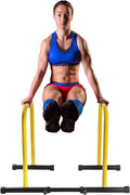 Dip Bars, Dip Station, Parallel Bars, Adjustable Height&Length Dip Bars Fitness for Home, Home Gym Fitness Workout Dip Bar Station,Tricep Dips, Pull-Ups, Push-Ups, (400 Lbs) Loading Capacity