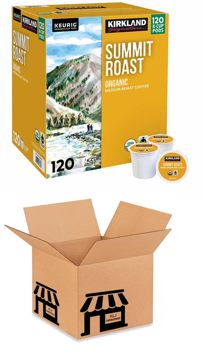 Generic Medium Roast Summit Roast Coffee Pods Coffee, Organic- 120 Count (Packaging May Vary) Kirkland By KLJ Operations