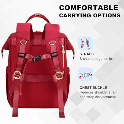 Women's 15.6 inch Laptop Backpack with Insulated Lunch Bag, Grey J968903