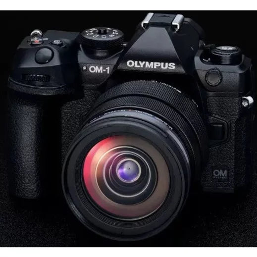 Olympus OM SYSTEM OM-1 20.4MP Mirrorless Camera with Lens, Black J55425