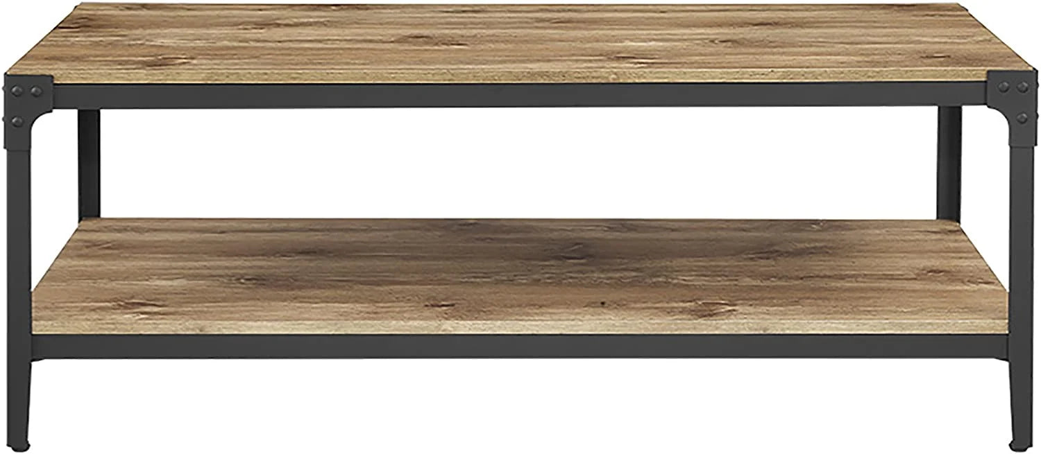 KHBIULIFE Declan Urban Industrial Wood Coffee Table 46 Inch A77248