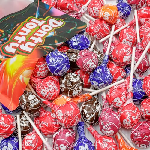 TOOTSIE ROLL POPS Lollipops 2 lb Bulk Bag, 5 Assorted Flavors, Individually Wrapped N4051