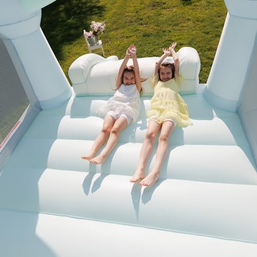Bounceland Daydreamer Mist Bounce House with Slide, 12 ft x 9 ft x 7 ft, UL Blower Included D965