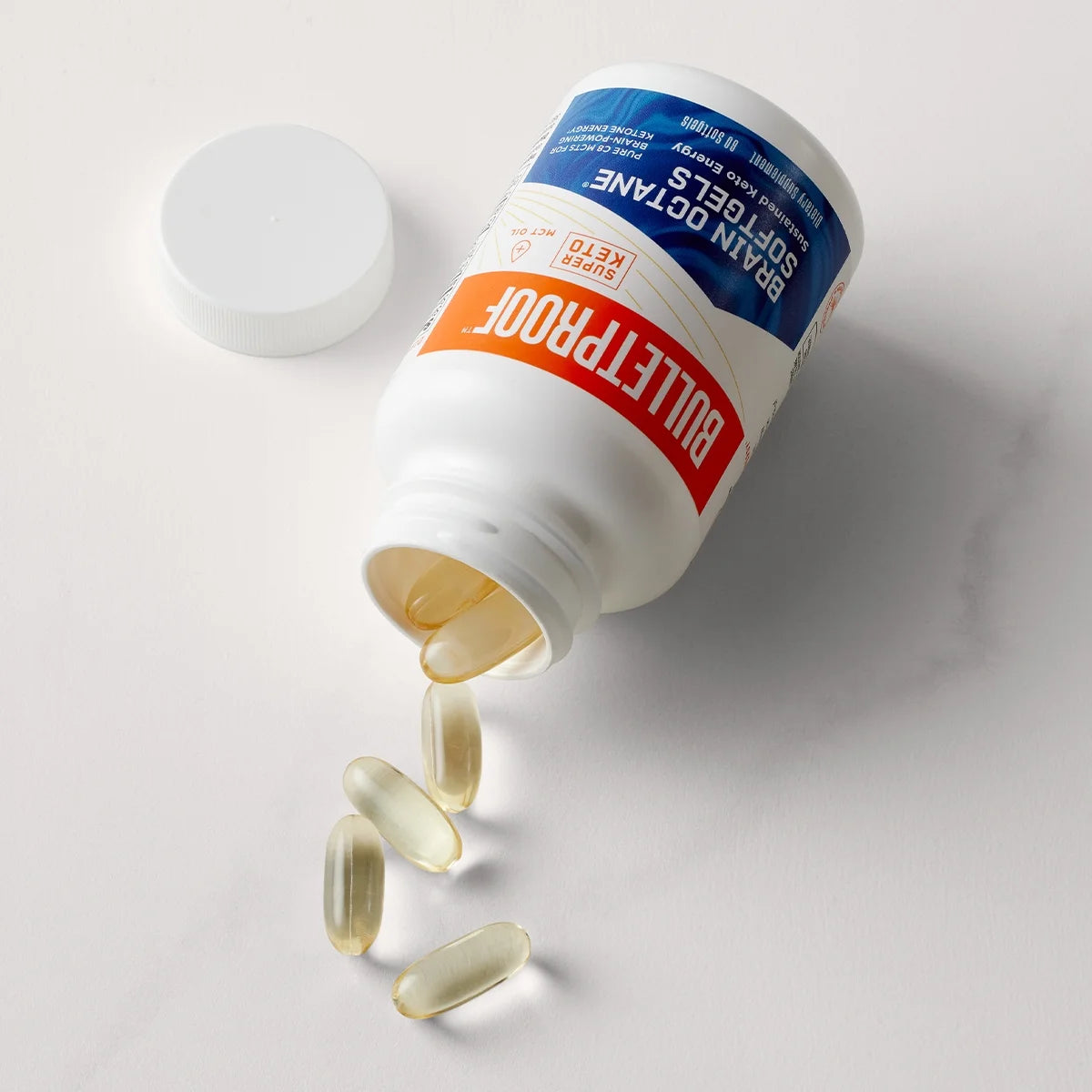 Brain Octane C8 MCT Oil 2000mg Caprylic Acid Triglycerides, 60 Softgels Q21227