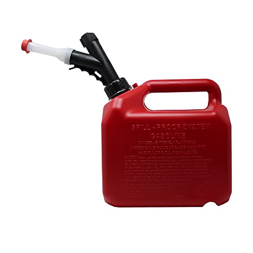 GB310 Briggs and Stratton GarageBoss Press 'N Pour 1 Gallon Gas Can, Red P826244